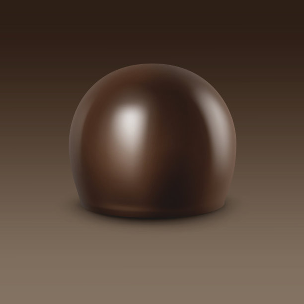 矢量现实黑黑苦巧克力糖果孤立的背景图片下载