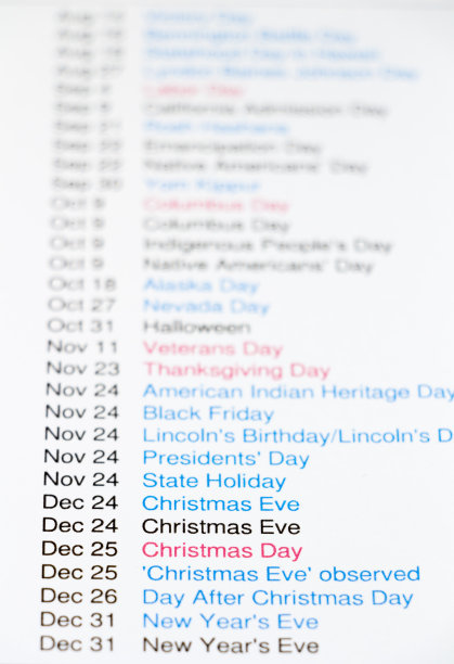 2017年平安夜/日及其他公共假期图片下载