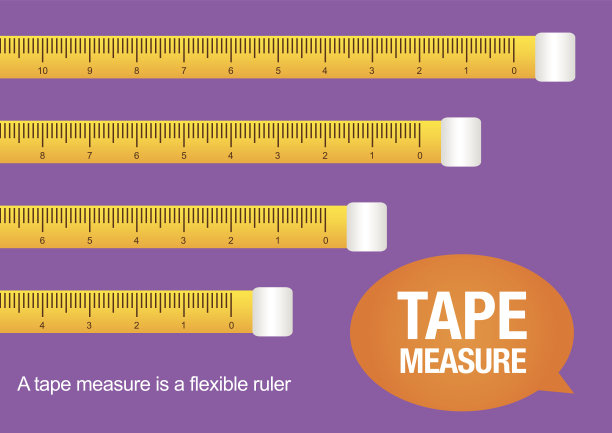卷尺，矢量图图片下载
