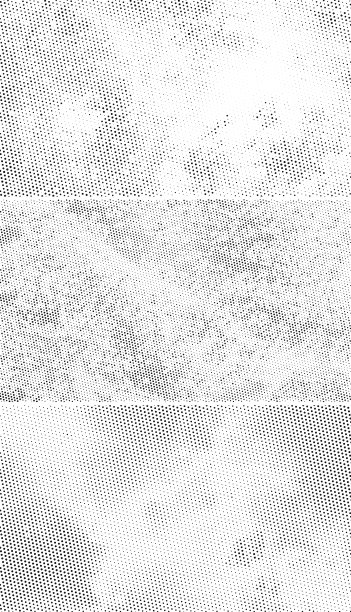 复古半色调背景，分散的黑点图片下载