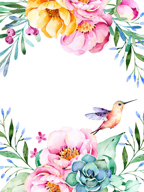 花鸟插画素材ID：121705420