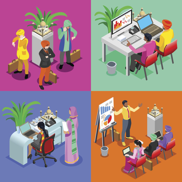 商业印度03等距人图片下载