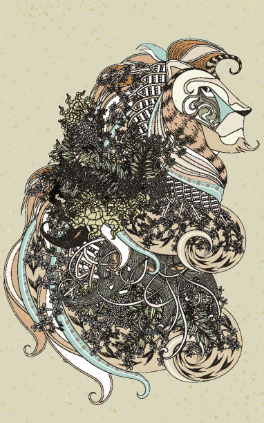 吸引人的狮子着色页图片下载