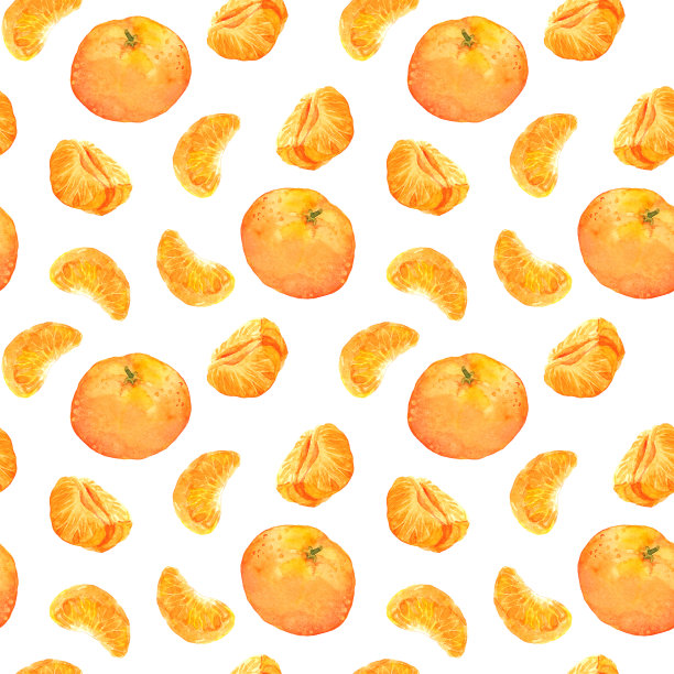 无缝背景与桔子图片下载