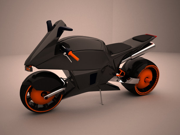 黑色概念摩托车图片下载