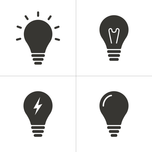 简约灯具图标合集图片下载