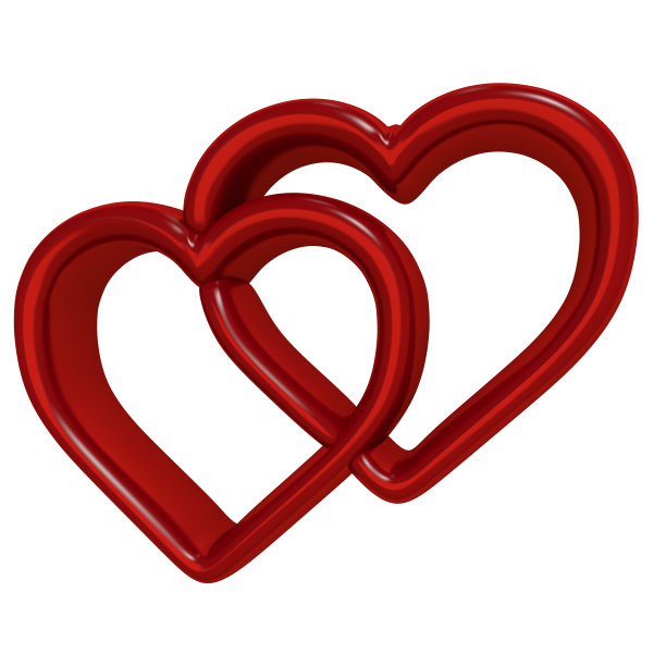 红色的心3 d图片下载