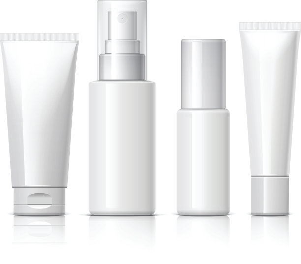 逼真的化妆瓶可以喷雾器容器。图片下载