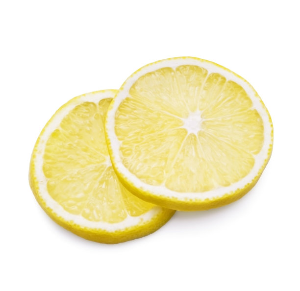 柠檬孤立在白色背景上图片下载