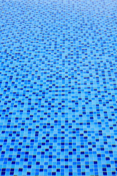 绿松石和蓝色游泳池马赛克图片下载