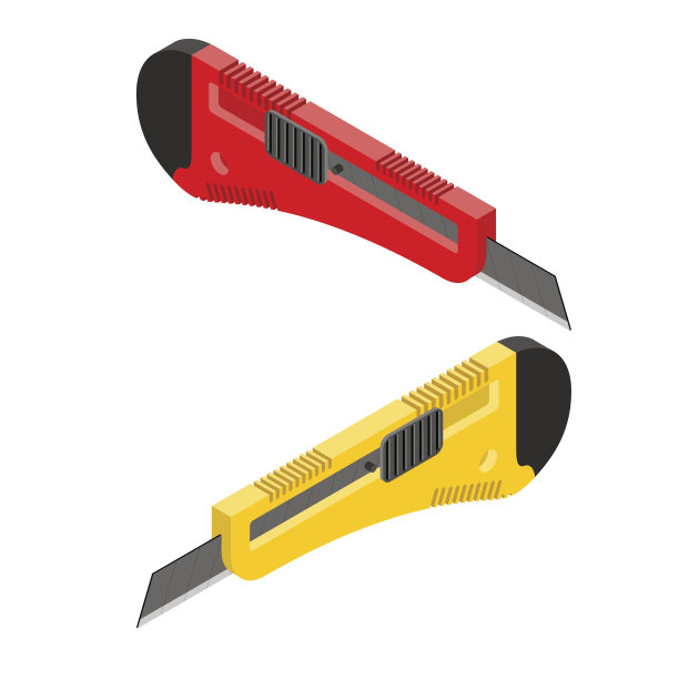 文具刀等容线。办公室切纸机图片下载