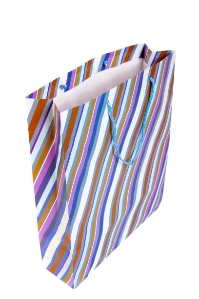 条纹空纸袋图片下载