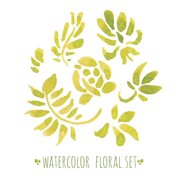 水彩花卉组图片下载