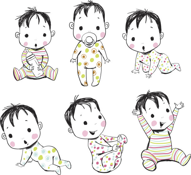 一套有趣的婴儿图片下载