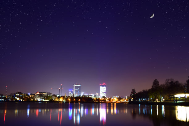 晚上的城市图片下载