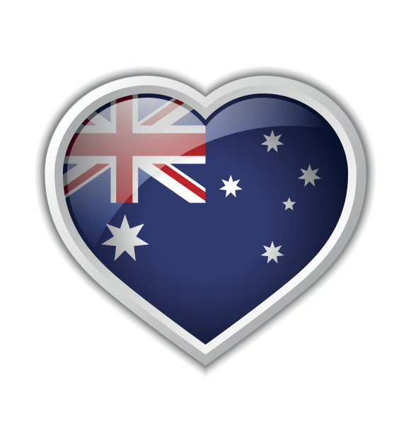 澳大利亚心脏图标图片下载