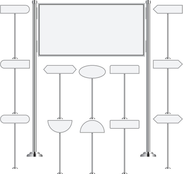 向量集的路标图片下载
