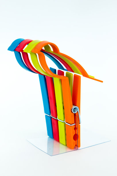 时尚夹在白色背景图片下载