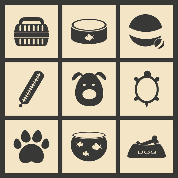 平在黑白概念移动应用兽药图片下载