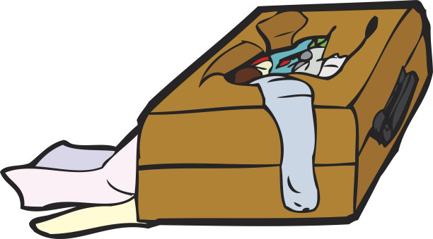 损坏的行李图片下载