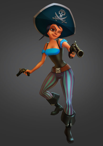 画一个女海盗图片下载