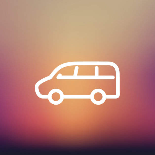 货车运输细线图标图片下载