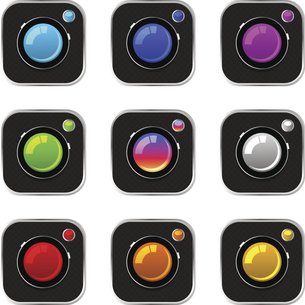 彩色摄像头图标图片下载