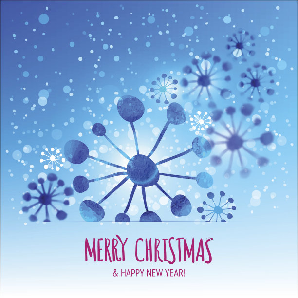 圣诞雪花与运动效果图片下载