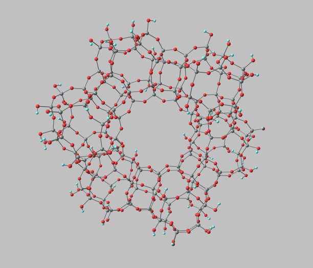 沸石分子孤立在灰色图片下载