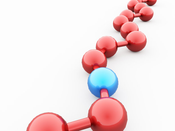 红色分子概念图片下载