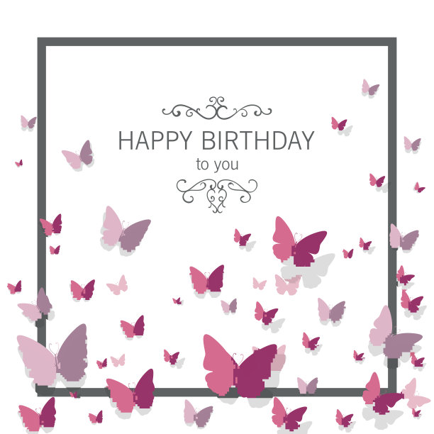 矢量生日贺卡快乐图片下载