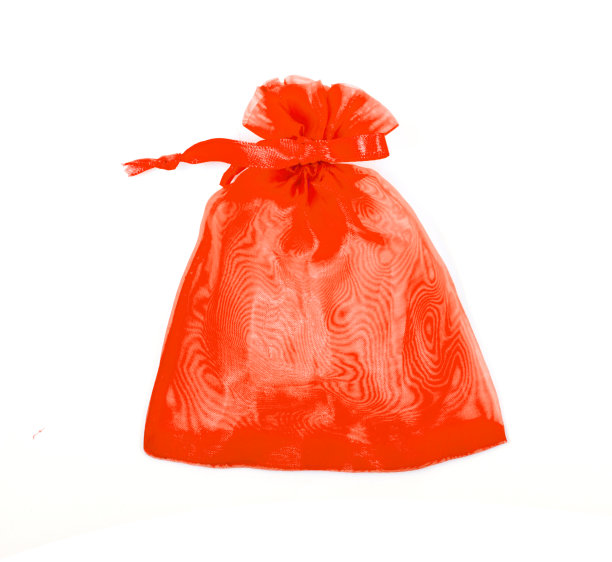 红色珠宝包孤立在白色背景图片下载