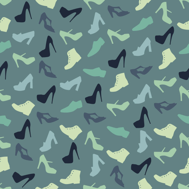 无缝彩色背景做成的鞋子图片下载