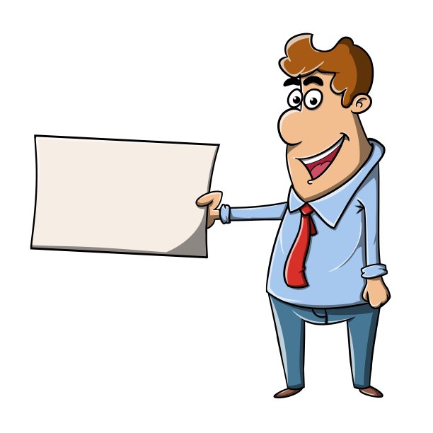 拿着卡片的商人图片下载