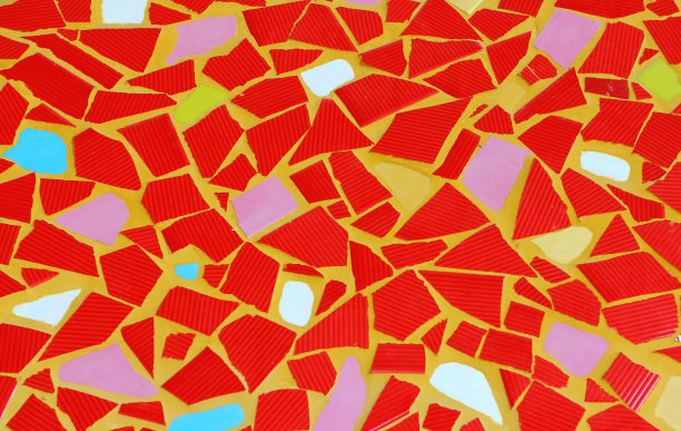 墙面背景彩色玻璃马赛克艺术。图片下载