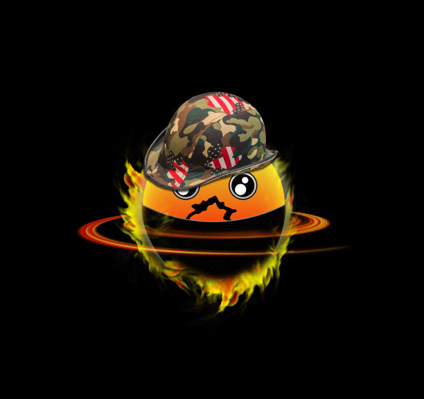 军事橙色卡通图片下载