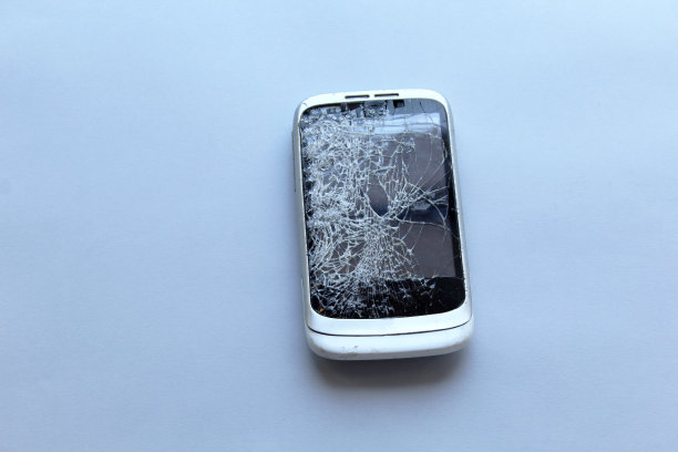 手机智能手机破碎的屏幕图片下载