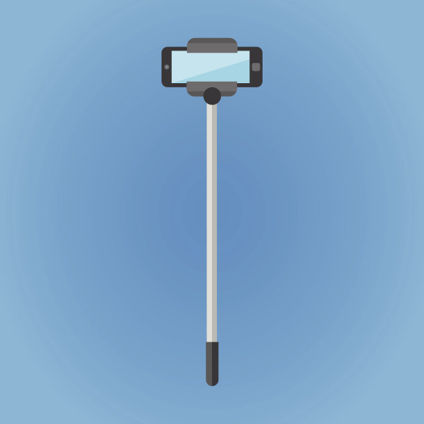 自拍杆矢量图图片下载