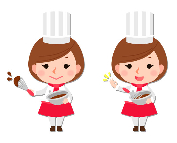 小厨师微笑的插图图片下载