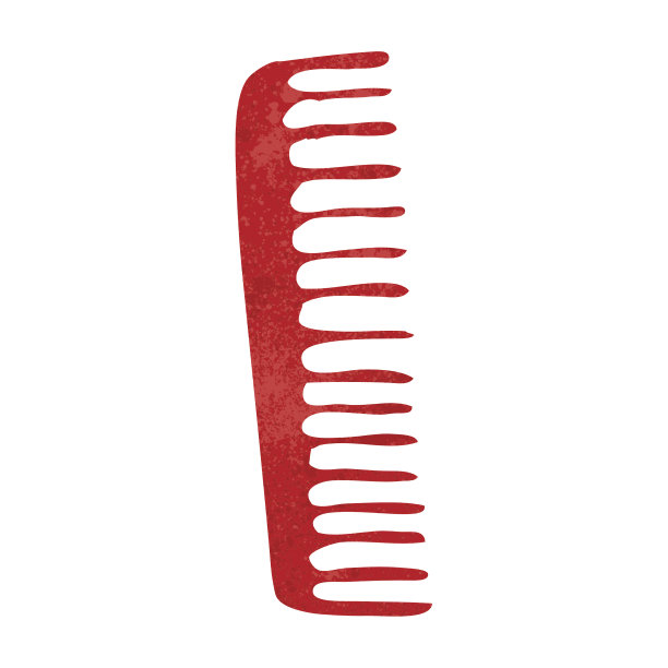 复古的卡通梳图片下载