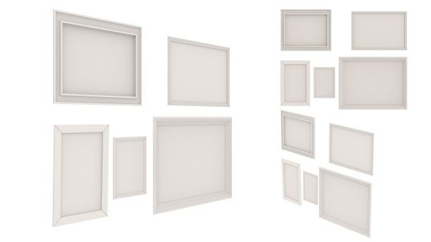 白空白图片框模板集孤立图片下载