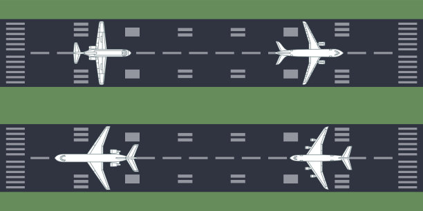 飞机在跑道上图片下载