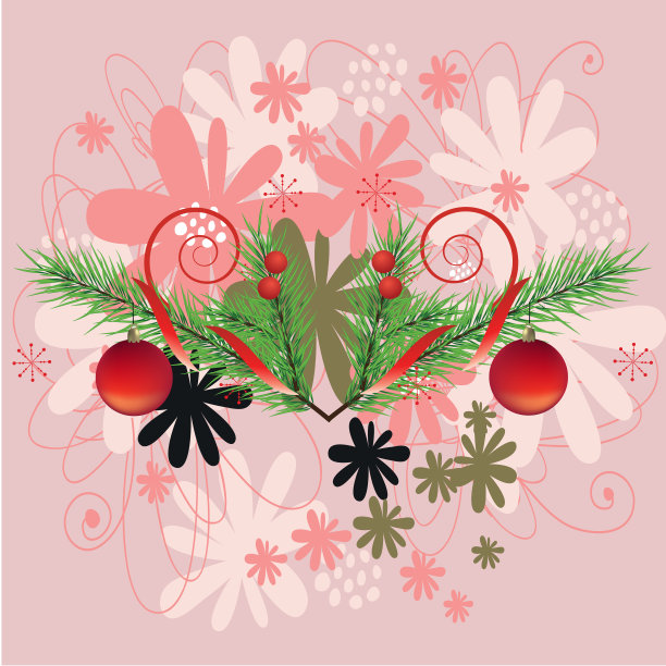 圣诞背景和贺卡向量图片下载