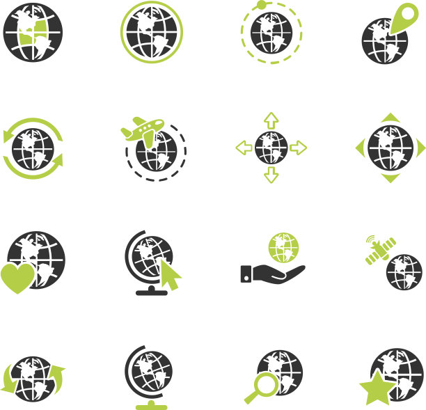 地球仪图标设置图片下载