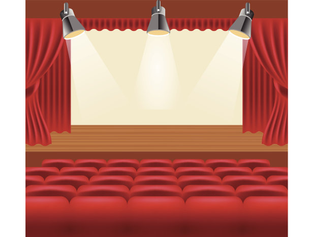 矢量影院大厅插图图片下载