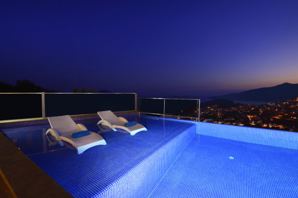 旅游度假酒店无限游泳池图片下载