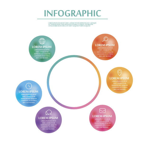 优雅的信息图表设计图片下载