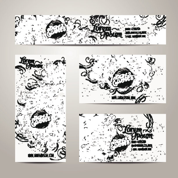 企业标识向量模板集图片下载