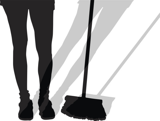 女性脚的矢量剪影。图片下载