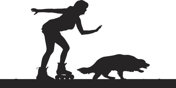 一个女人的矢量剪影。图片下载